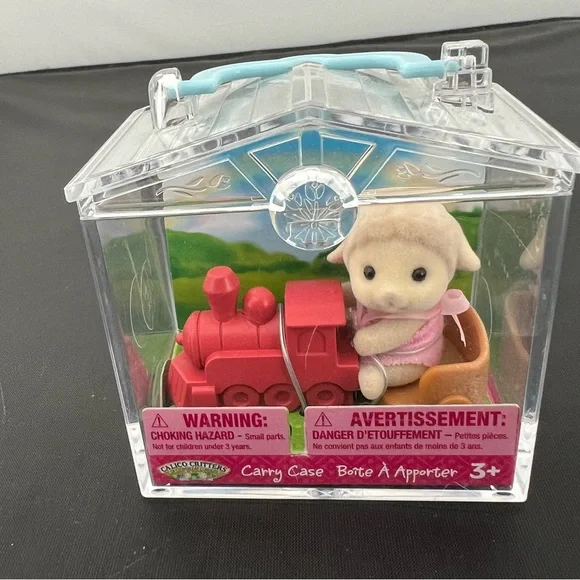 Calico Critters Baby Sheep And Train Mini Bring Box - Picture 6 of 7